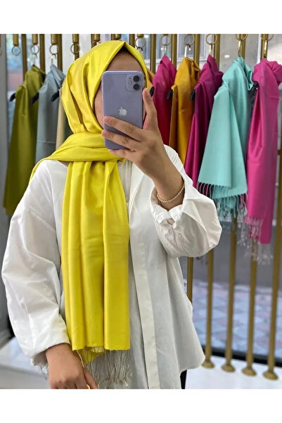 SURA Kadın Sarı İpek Şal