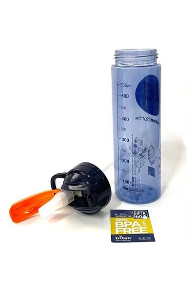 Gıpta Amazon Tritan 600 ml Blue Straw Flask