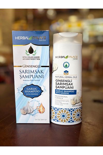 Herbal Palace Unscented Ginseng Garlic Shampoo - Special Formula