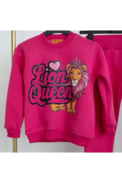 BookOrBook Lion Queen 3 Thread Raster Premium Quality Kids Tracksuit Set