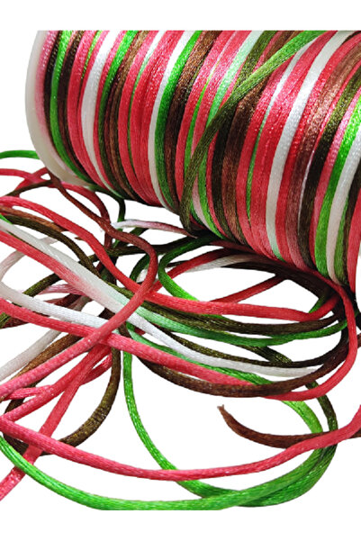 PARACORD Rainbow Color Floş Ip Rat Tail - Rainbow 2 mm