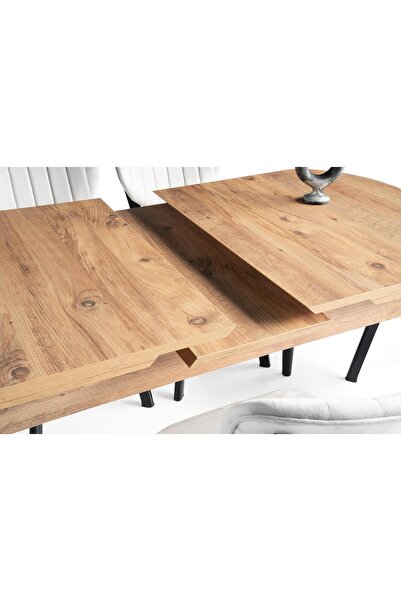 Erezogulları Mobilya Nisa Açılır MDF Oval Mutfak Masası 70x110
