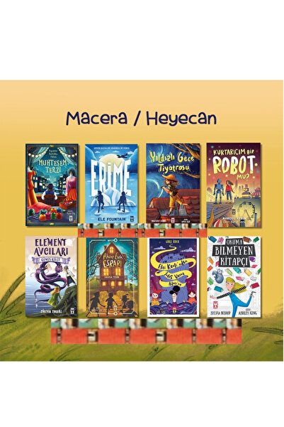 Genç Timaş 4.5.6.Sınıf (8kitap)-Kurtarıcım Bir Robot Mu?,Muhteşem Terzi,Erime...