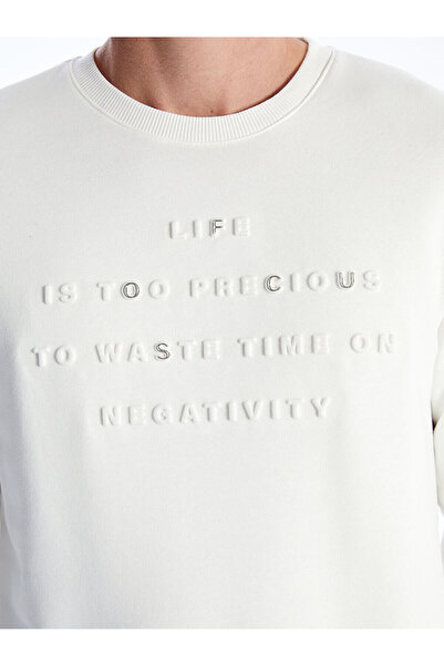 LC Waikiki Ανδρικό φούτερ - Crew Neck, Μακρυμάνικο, εμπριμέ