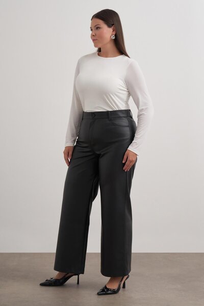 MYLİNE Παντελόνι από συνθετικό δέρμα