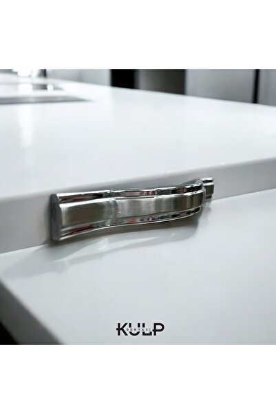 İlkulp 19,2 cm OMEGA  ÇİFT RENK INOX-KROM ALÜMİNYUM LÜKS ÇEKMECE VESTİYER BAN...