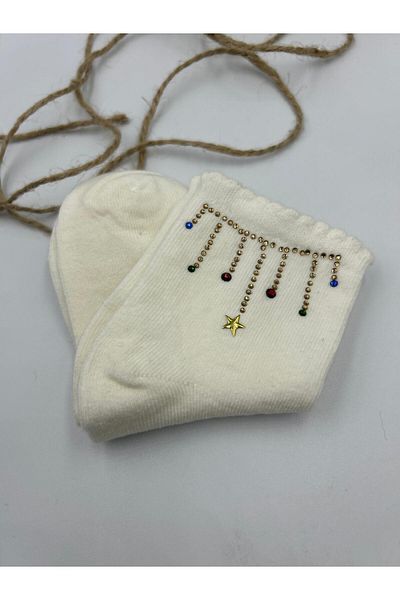 Lumiera 6 Pieces of Cotton Socks with Stones
