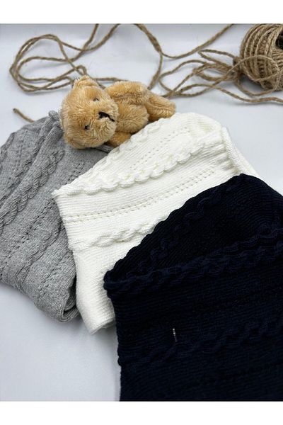 Lumiera Knitted Model 3 Pieces Cotton Socks