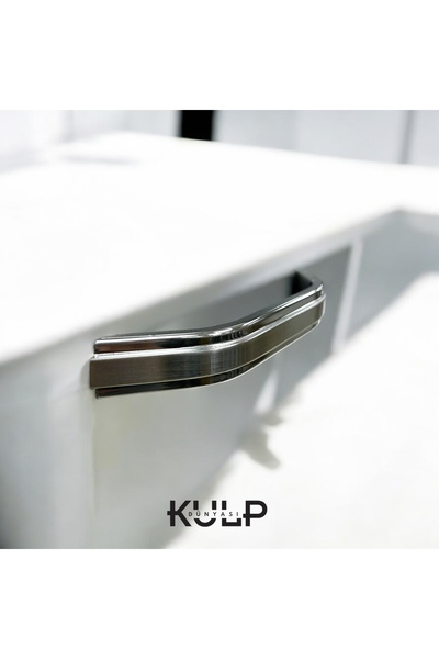İlkulp 19.2 cm STEP ÇİFT RENK INOX-KROM ALÜMİNYUM LÜKS ÇEKMECE VESTİYER BANYO...