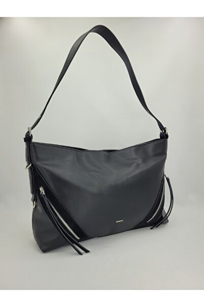 SARACH SARCAH fermuar detaylı büyük boy torba model omuz çantası