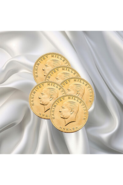 Efnan Kuyumculuk 5 ADET ATA ÇEYREK ALTIN ESKİ TARİHLİ