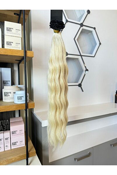 Kadınca Peruk Mikro Kaynak Professional (0.8 GR) Platin Plus Keratinleri Siya...