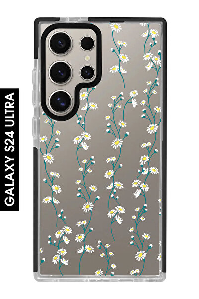 shoptocase Galaxy S24 ULTRA Uyumlu Papatya Sarmaşığı Desenli Impacts Telefon ...