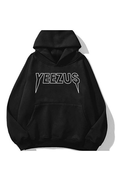Gofeel Μαύρο φούτερ Unisex Yeezus