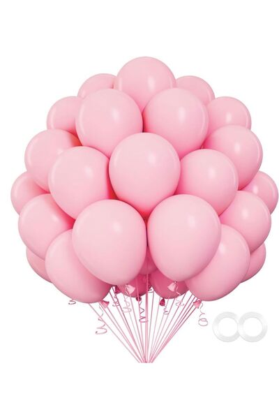 renk party بالون باستيل وردي 12 بوصة 20 قطعة
