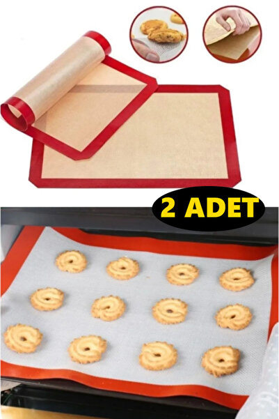 nicetohave 2 Adet 30x40 Fırınlanabilir Yıkanabilir Kendinden Yağlı Silikon Pi...