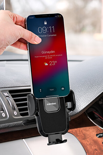 mimtec Klipsli Araç Telefon Tutacağı Klima Peteği Araba Telefon Tutacağı Metal Klipsli Düşmeme Garantili