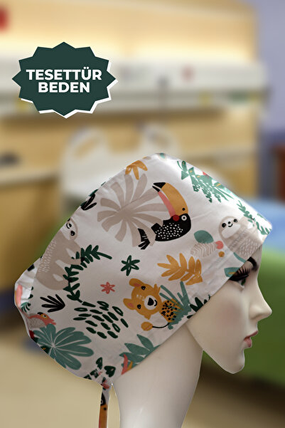 YİĞİTBAŞI Doktor Hemşire Aşçı Cerrahi Bone Hastane Anne Bone Iş Bandanası Pam...