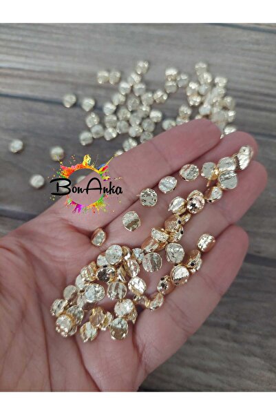 Bonanka (10 adet) Mercimek Ara Aparat, Takı Malzemesi, Sarı Kaplama