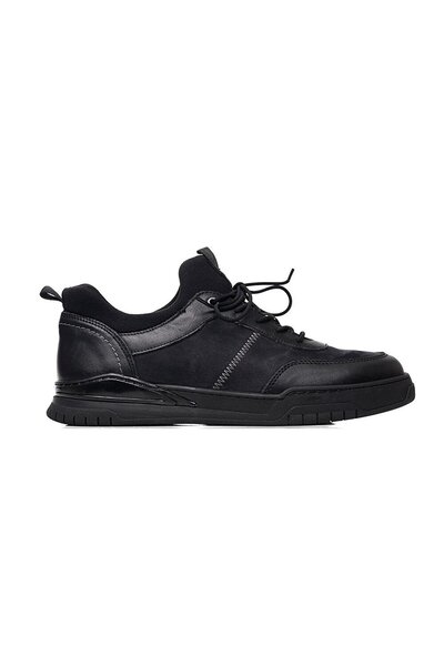 Greyder 16331 Erkek Siyah Hakiki Deri Casual Ayakkabı