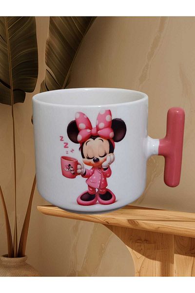 GameFruy Pink Minnie Double-Sided Printed Mug - Ceramic Tea, Coffee Gift Cup (Pink)