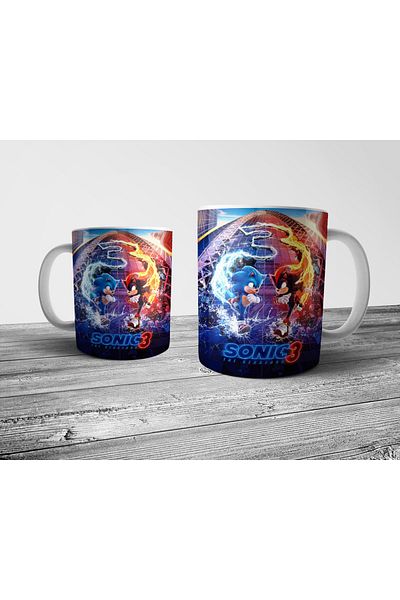 Pixxa Sonic 3 Themed Mug - Model 3