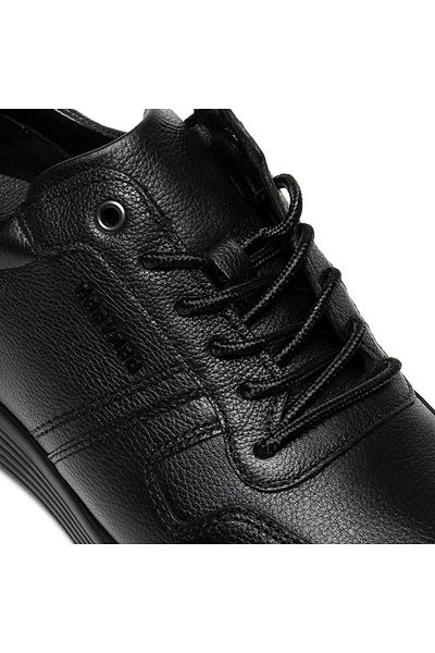 Greyder 10201 Black Men's Genuine Leather Comfort Shoes