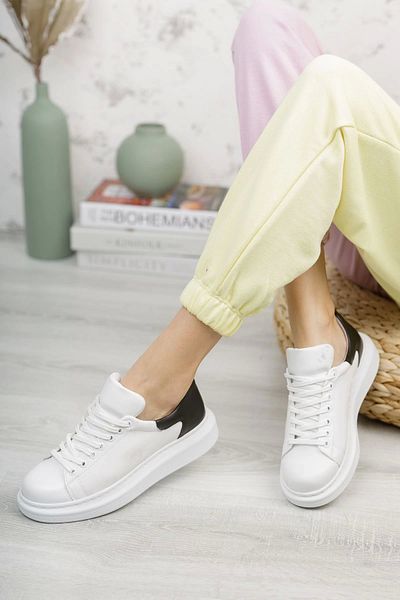 Chekich Pantofi de damă CH256 CBT Estrella ALB/NEGRU
