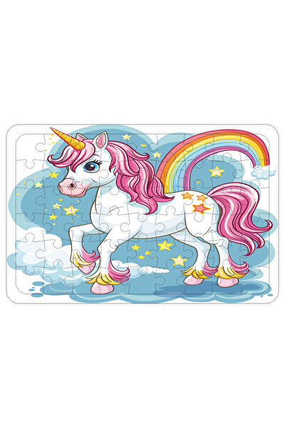 ASE DİZAYN Çocuklar Için Eğitici Ve Öğretici Ahşap Renkli Puzzle(yapboz) 1 ad...