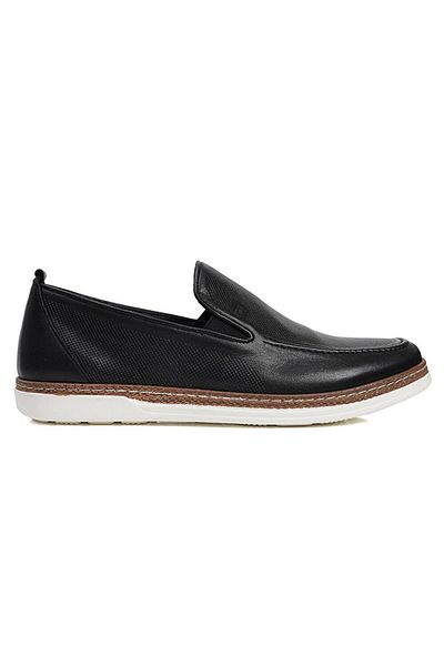 Greyder 62624 Men's Black Genuine Leather Casual Shoes