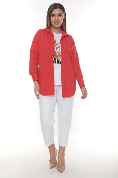 sport jovanni KADIN BÜYÜK BEDEN YAZLIK GÖMLEK