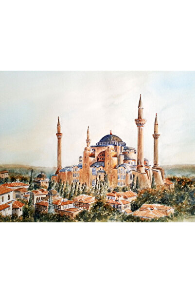 Sarisa αυθεντικός πίνακας ακουαρέλας