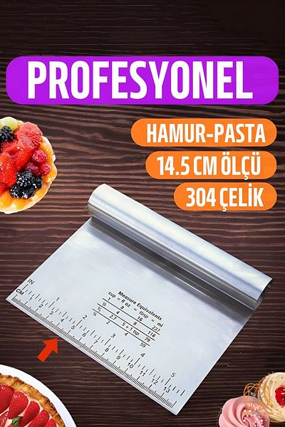 Transformacion 304 Stainless Steel Professional Dough Cutter Spatula - 721183