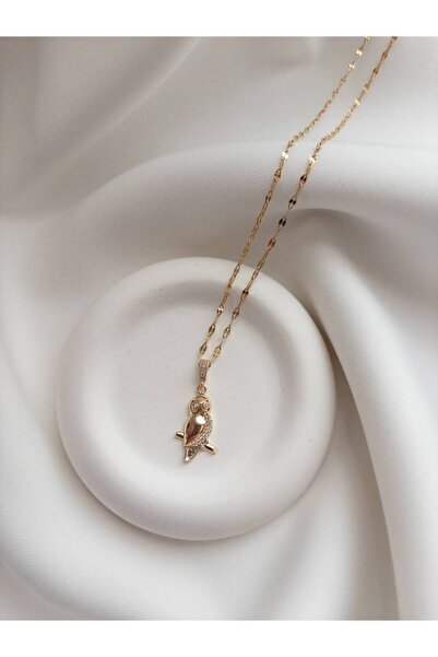 Minne Jewelry-Accessory Baykuş Kolye - Çelik Baykuş Kolye - Baykuş Kolye
