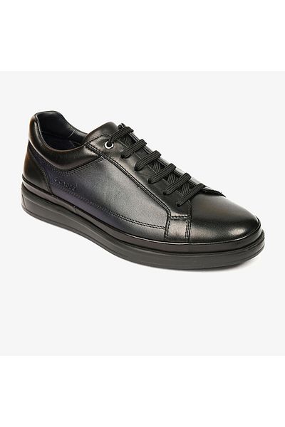 Greyder Ανδρικά παπούτσια casual 18010 Black Navy Blue από γνήσιο δέρμα