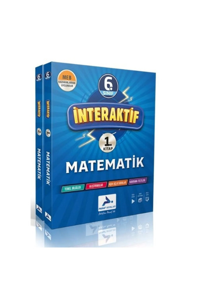 Yanıt Yayınları Paraf 6. Sınıf İnteraktif Matematik Etkinlikli Soru Bankası