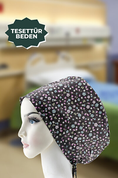 YİĞİTBAŞI Doktor Hemşire Aşçı Cerrahi Bone Hastane Anne Bone Iş Bandanası Pamuklu Kumaş Lastikli