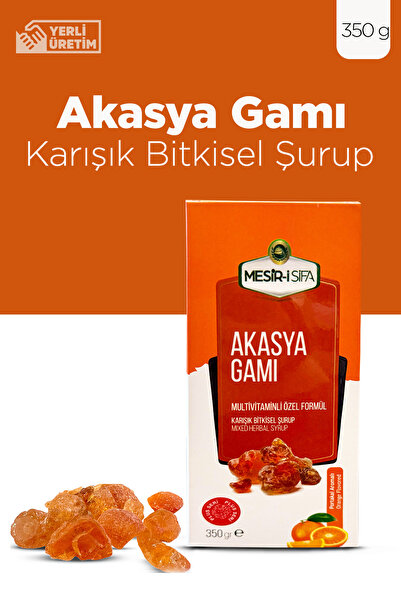 Mesirişifa Akasya Gamı Şurubu Portakal Aromalı Karışık Bitkisel Şurup Multivi...