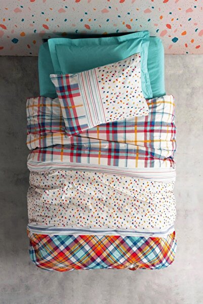 Cotton Box TBaniti Mint Tek Kişilik Nevresim Takımı – %100 Pamuk Ranforce Kumaş