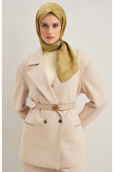 Armine Jakarlı Pamuk İpek Eşarp