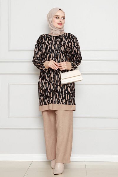 Sevitli Reyhan Mink Double Karin Set
