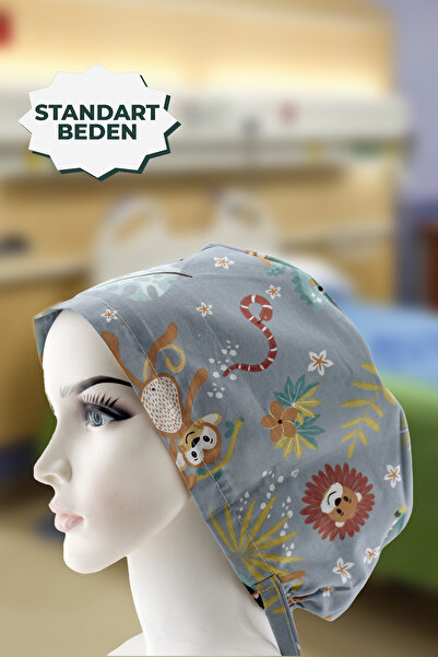 YİĞİTBAŞI Doktor Hemşire Aşçı Cerrahi Bone Hastane Anne Bone Iş Bandanası Pam...