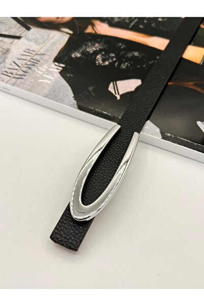 MODAM HİFA Argintiu Cataramă în V Femei Curea Pantaloni Curea Rochie Curea Cămașă Curea Jachetă Curea subțire