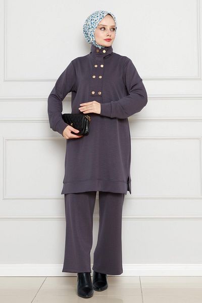 Sevitli Set de costum din două piese gri