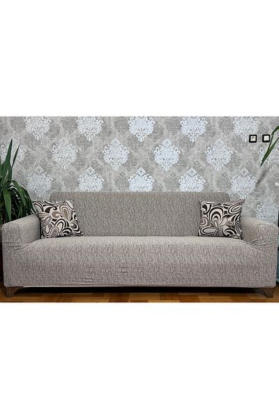 UYMALL Еластичен калъф за диван Jacquard Vision за 3 места | Еластичен калъф за седалка | Калъф за седалка