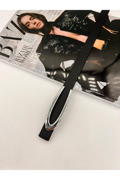MODAM HİFA Argintiu Cataramă în V Femei Curea Pantaloni Curea Rochie Curea Cămașă Curea Jachetă Curea subțire
