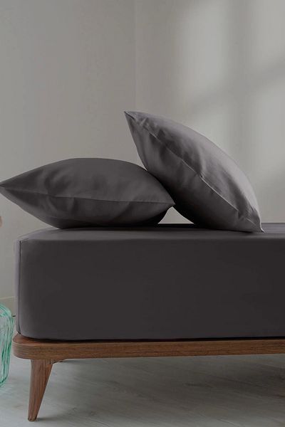 İssimo Home Simply Smoked Cotton Satin Fitted Set 100*200/50*70