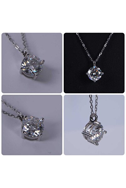 Aksesuaring 1,80Ct Tektaş Mozanit Kolye