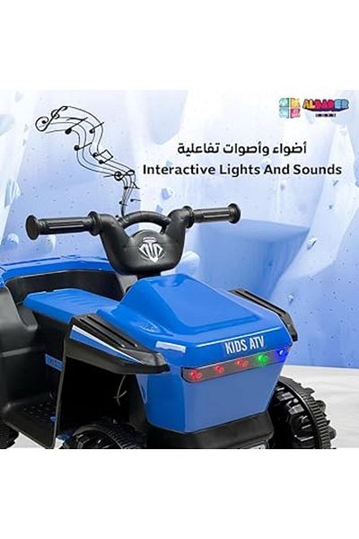 ALBADER Kids Ride On Toy, Ride On 4 Wheel Motorcycle, Electric Bike, Drive Vehicle For Toddlers