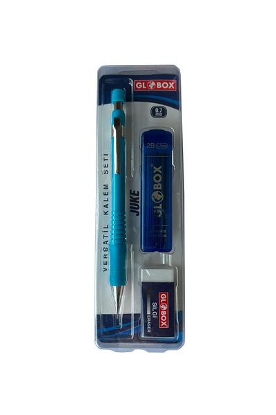 Globox Juke Series Set of 3 Pencils - Metallic, Versatil Nib, Mechanical Pencil 0.7 mm - 1 Pcs